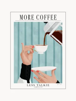 Póster More Coffee - Less Talkie