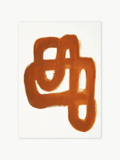 Póster Orange Brush