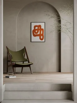 Póster Orange Brush