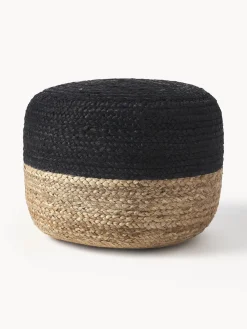 Puf artesanal de yute Bono