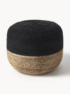 Puf artesanal de yute Bono