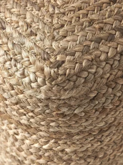 Puf artesanal de yute Bono