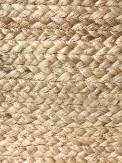 Puf artesanal de yute Bono