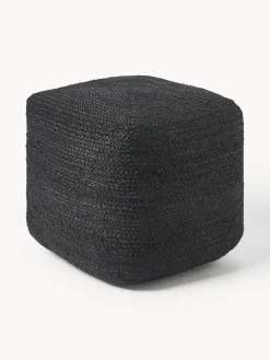 Puf artesanal de yute Bono