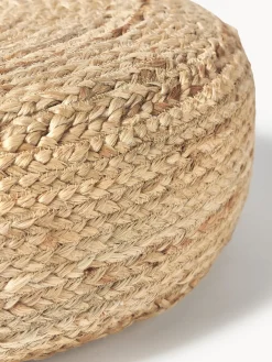 Puf artesanal de yute Bono