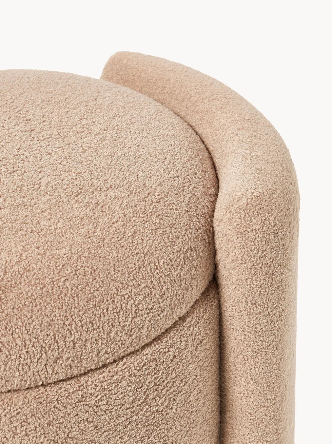 Puf de borreguillo con espacio de almacenaje Benji