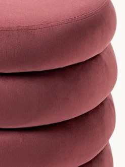 Puf de terciopelo con espacio de almacenamiento Alto