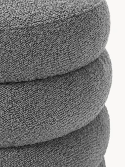 Puf en tejido bouclé Alto