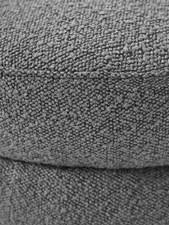 Puf en tejido bouclé Alto