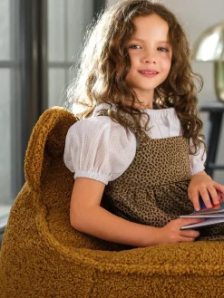 Puf infantil de borreguillo Bear