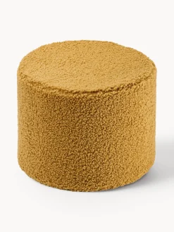 Puf infantil de borreguillo Sugar, Ø 40 cm