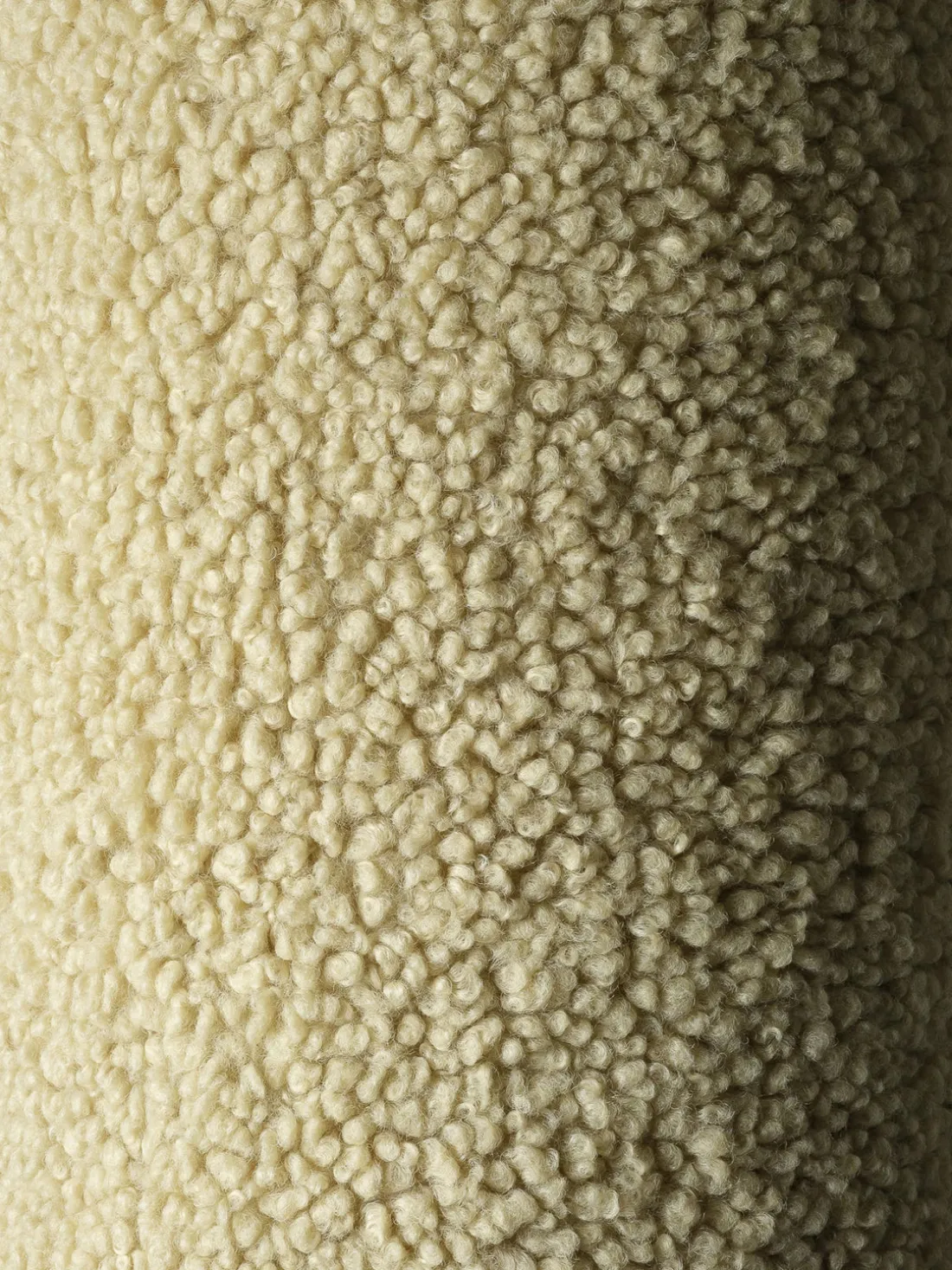 Puf infantil de borreguillo Sugar, Ø 65 cm