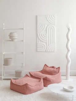 Puf infantil de borreguillo Sugar