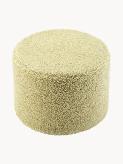 Puf infantil de borreguillo Sugar, Ø 40 cm