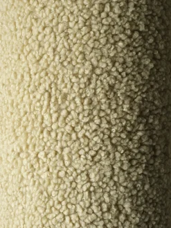 Puf infantil de borreguillo Sugar, Ø 40 cm