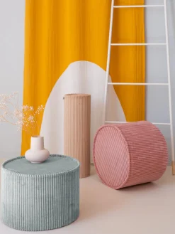 Puf infantil de pana Sugar, Ø 40 cm