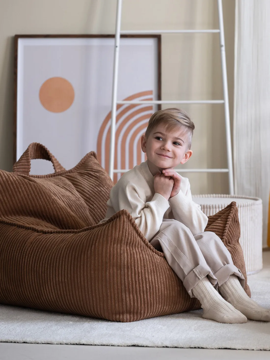 Puf infantil de pana Sugar