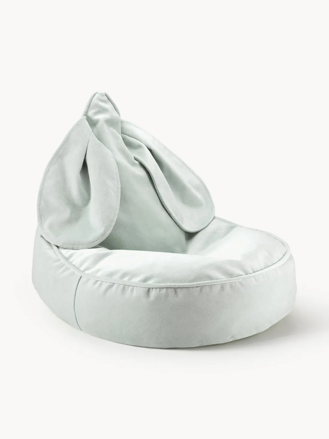Puf infantil de terciopelo Bunny