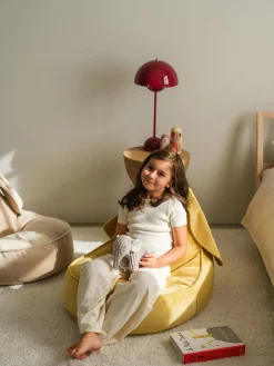 Puf infantil de terciopelo Bunny