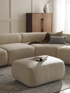 Puf reposapiés de borreguillo Sofia