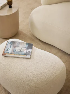 Puf reposapiés de borreguillo Alba