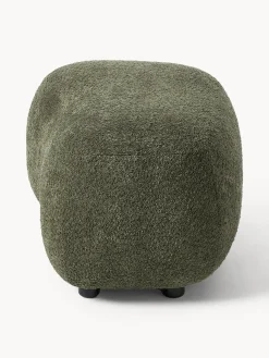 Puf reposapiés de borreguillo bouclé Alba