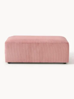 Puf reposapiés de pana grande Melva, An 116 x F 72 cm