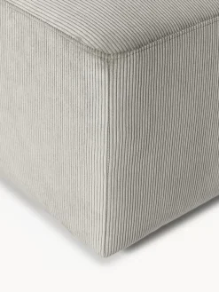 Puf reposapiés de pana grande Melva, An 116 x F 72 cm