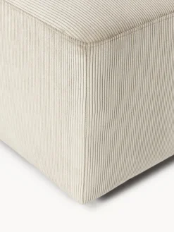 Puf reposapiés de pana Melva, An 99 x F 72 cm