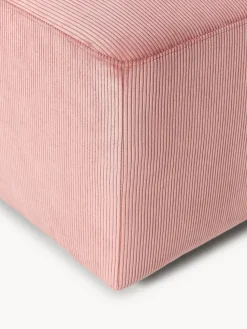 Puf reposapiés de pana Melva, An 99 x F 42 cm