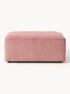 Puf reposapiés de pana Melva, An 99 x F 72 cm