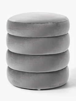 Puf reposapiés de terciopelo Alto