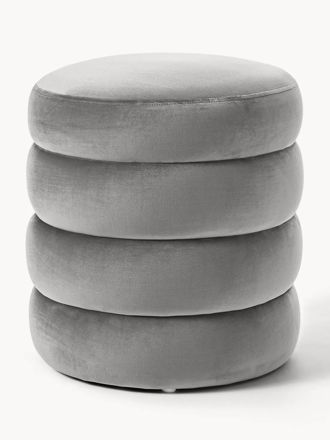 Puf reposapiés de terciopelo Alto