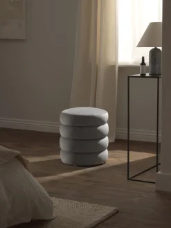 Puf reposapiés de terciopelo Alto