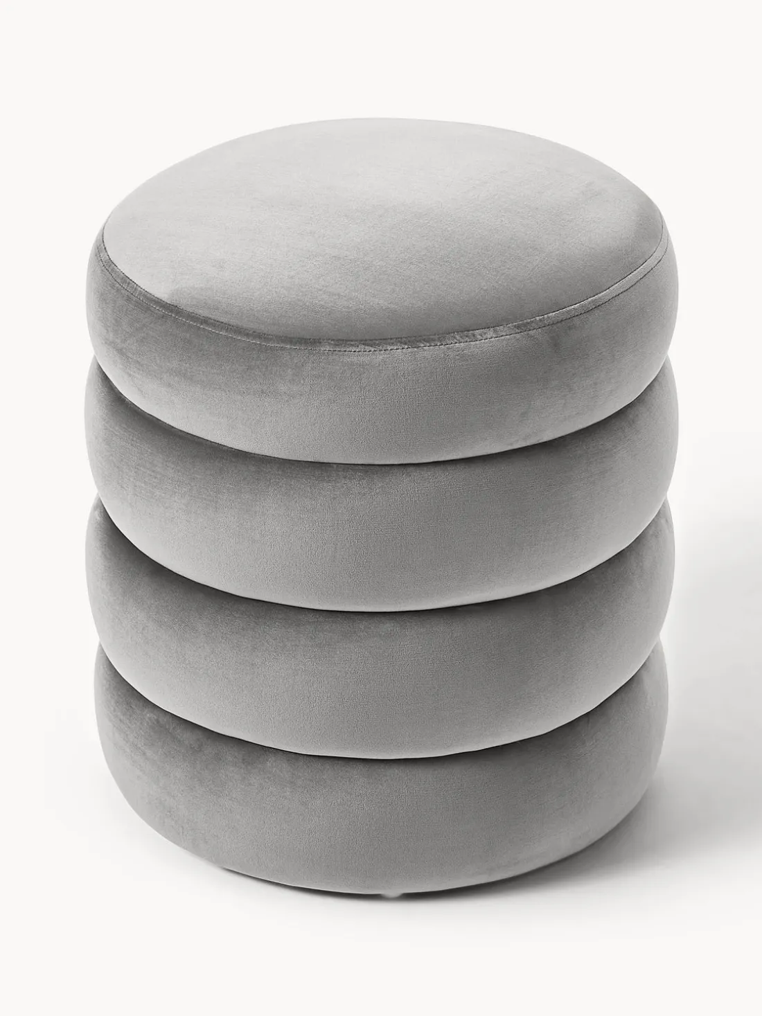 Puf reposapiés de terciopelo Alto