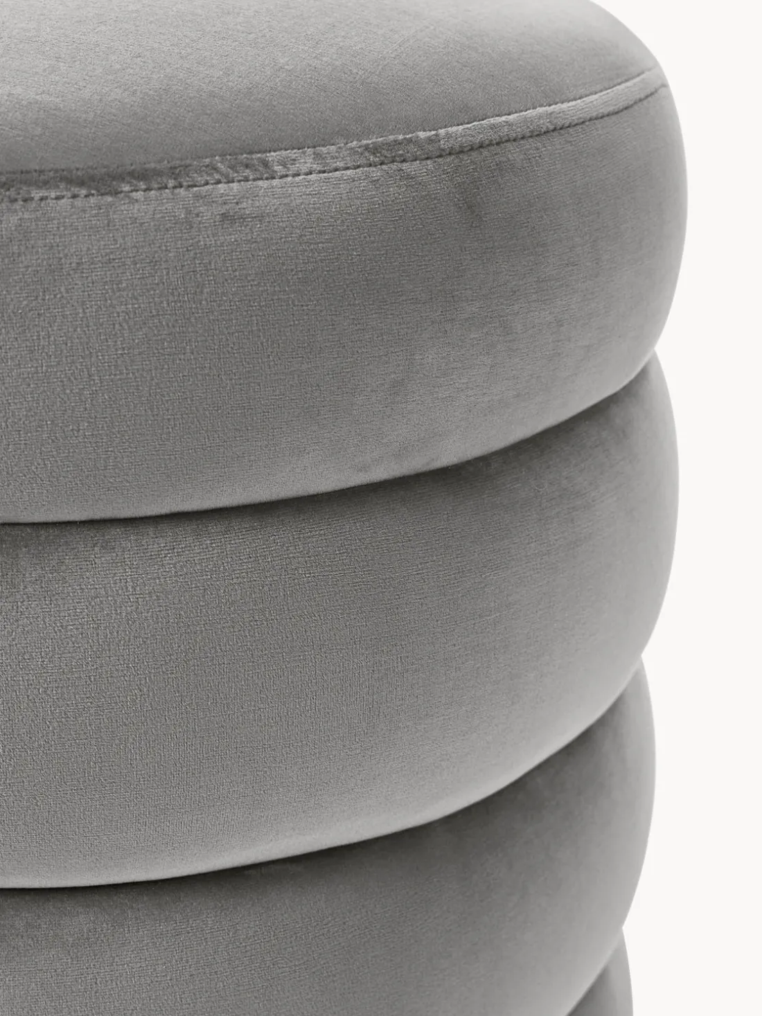 Puf reposapiés de terciopelo Alto