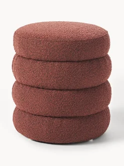 Puf reposapiés en tejido bouclé Alto