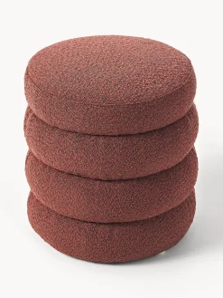 Puf reposapiés en tejido bouclé Alto