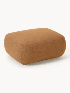 Puf reposapiés en tejido bouclé Sofia