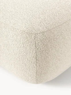 Puf reposapiés en tejido bouclé Sofia