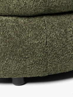 Puf reposapiés grande de borreguillo bouclé Alba