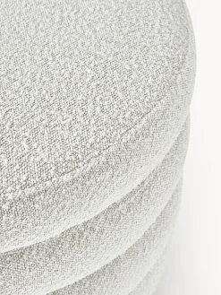 Puf reposapiés grande en tejido bouclé con espacio de almacenamiento Alto