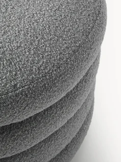 Puf reposapiés grande en tejido bouclé con espacio de almacenamiento Alto