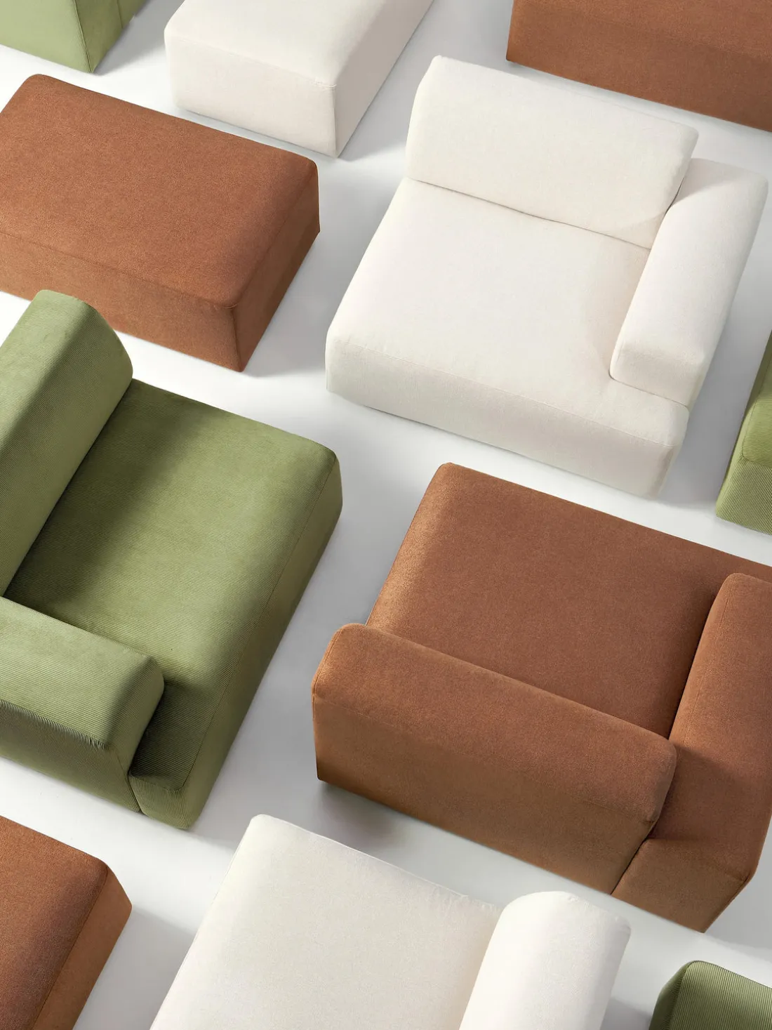 Puf reposapiés Melva, 99 x 72 cm