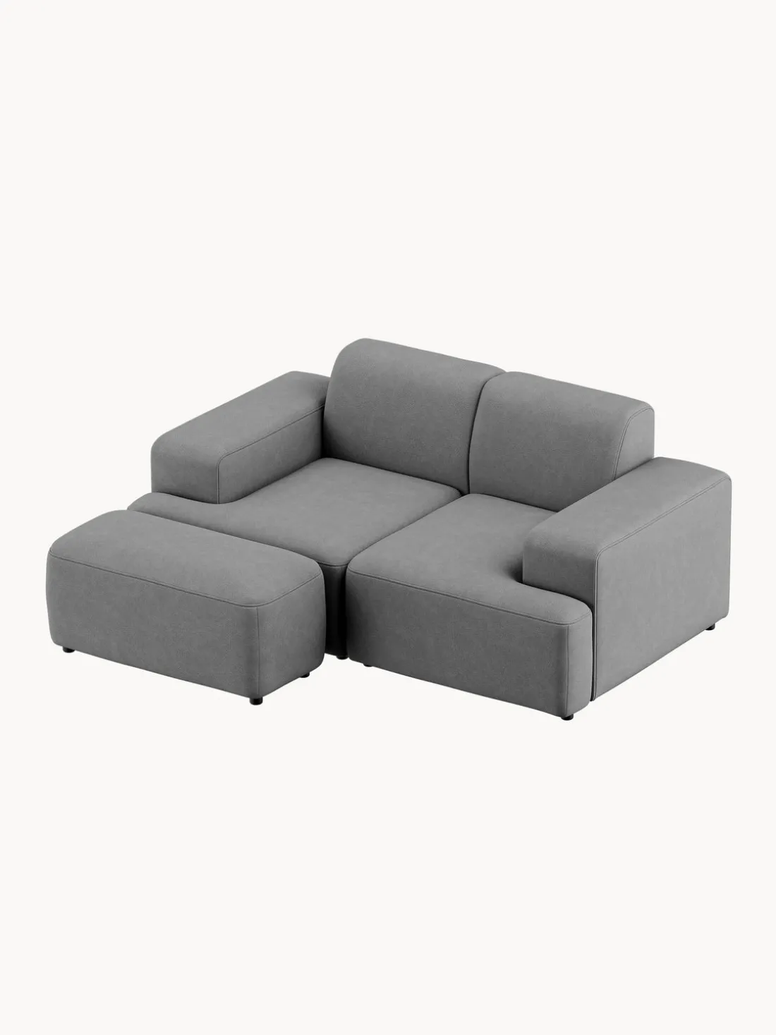 Puf reposapiés Melva, 99 x 42 cm