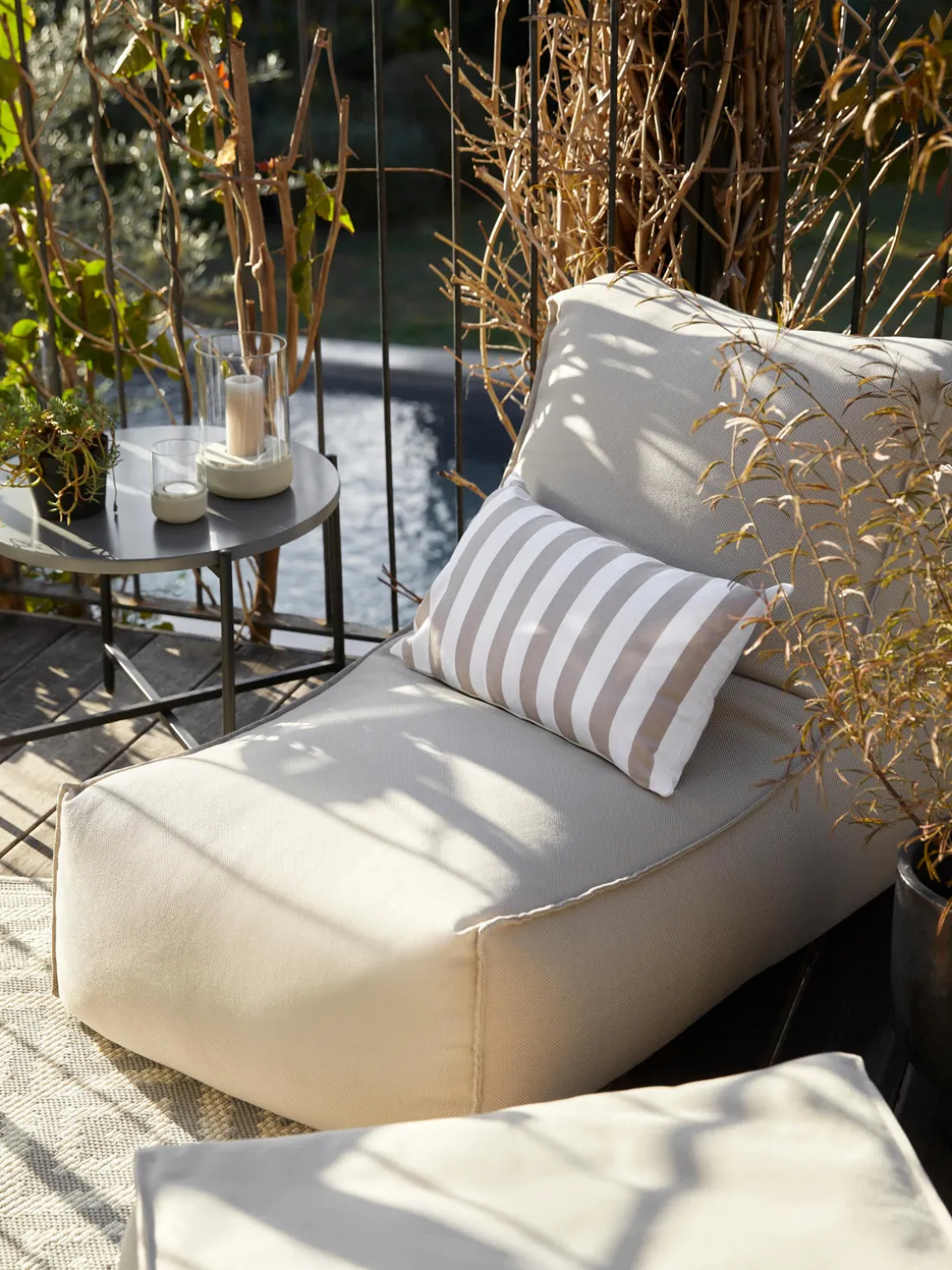 Puf tumbona para exterior Korfu