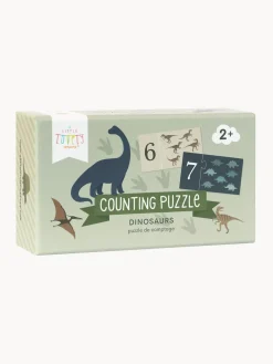 Puzzle de madera para contar Dinosaurs