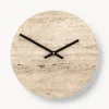 Reloj artesanal de travertino Loko