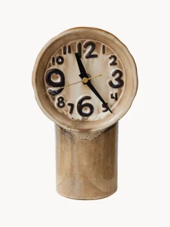 Reloj de mesa de cerámica pintado a mano Retro