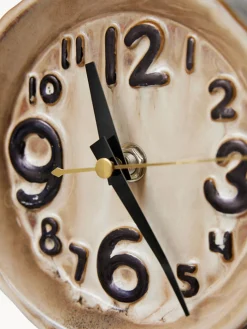 Reloj de mesa de cerámica pintado a mano Retro